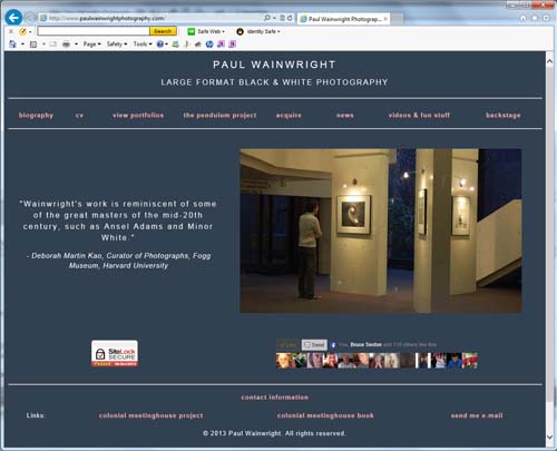 Web Site Home Page