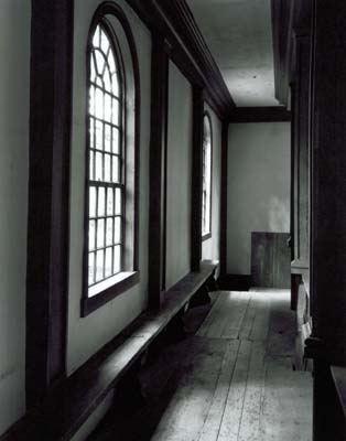 112F: Windows and Hallway, Trinity Church Brooklyn