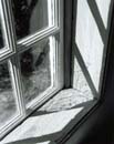 113R: Sun on Window Sill, Walpole Meetinghouse