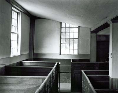 114F: Box Pews and Windows, German Meetinghouse