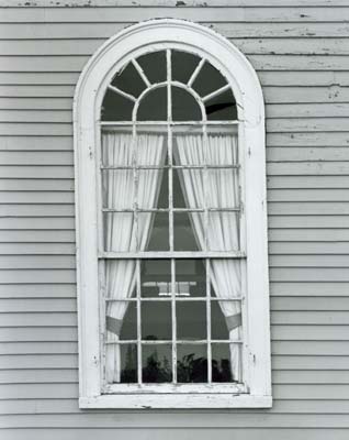 115Z: Pulpit Window, Alna Meetinghouse