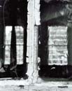 111E: View Through Old Glass, from Outside Canaan Meetinghouse