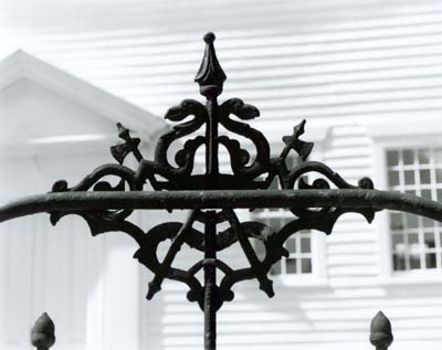 111S: Graveyard Gate Detail, Chestnut Hill Meetinghouse