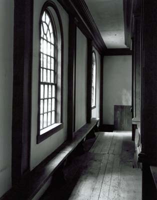 112F: Windows and Hallway, Trinity Church Brooklyn