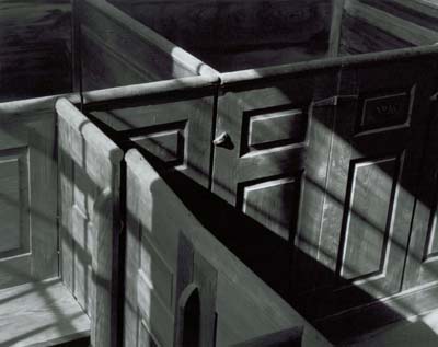 114A': Sunlight on Box Pews, German Meetinghouse