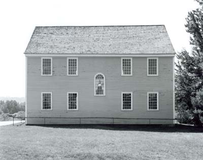 115W: Back Wall, Alna Meetinghouse