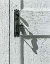 Door Handle and Shadow, Danville Meetinghouse, Danville, NH
