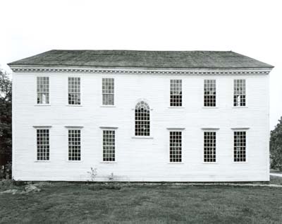 Back Wall, Rocky Hill Meetinghouse, Amesbury, MA
