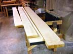 The wood as it comes from the lumber yard
