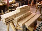 All of the pieces cut to width