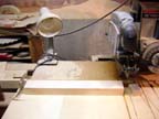 Cutting the wood to exact length