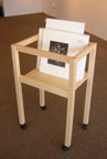 Finished print bin