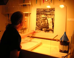 Paul in his darkroom